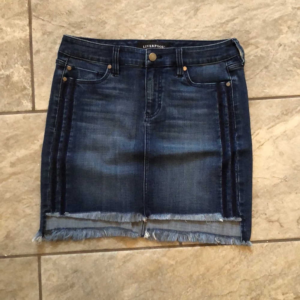 LIVERPOOL JEANS CO. Denim Hi Low Skirt